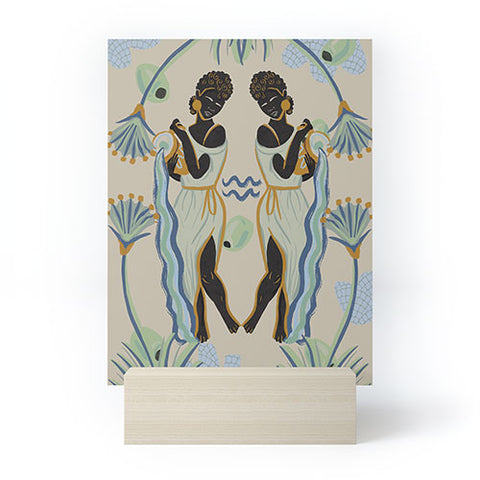 Leeya Makes Noise Aquarians Pour Mini Art Print