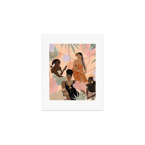Leeya Makes Noise Black Femme Friendship Art Print