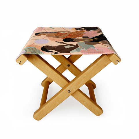 Leeya Makes Noise Black Femme Friendship Folding Stool