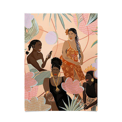 Leeya Makes Noise Black Femme Friendship Poster