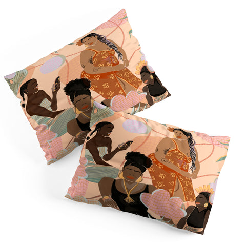 Leeya Makes Noise Black Femme Friendship Pillow Shams