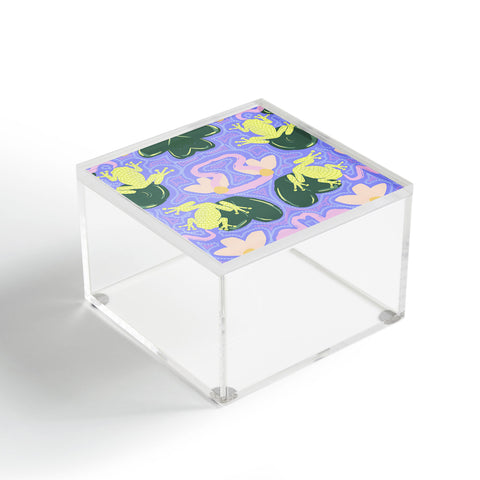 Leeya Makes Noise Feeling Froggy Periwinkle Blue Acrylic Box