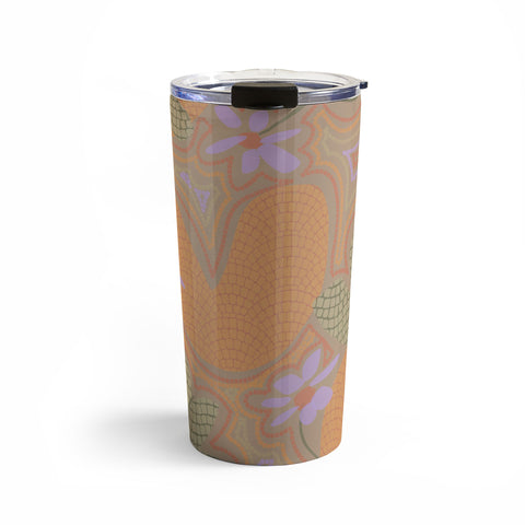 Leeya Makes Noise Little Purple Flowers Travel Mug