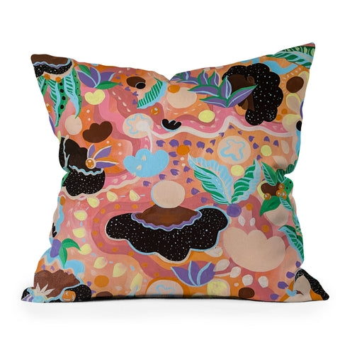 Leeya Makes Noise Loud Joy Women Outdoor Throw Pillow