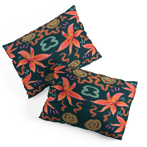 Leeya Makes Noise Passion Flower Pillow Shams