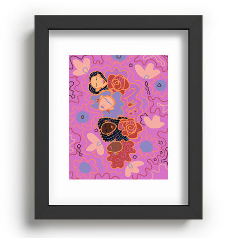 Leeya Makes Noise Pink Ladies of Love Recessed Framing Rectangle