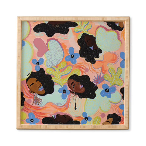 Leeya Makes Noise Pools of Us Coral Botancials Framed Wall Art