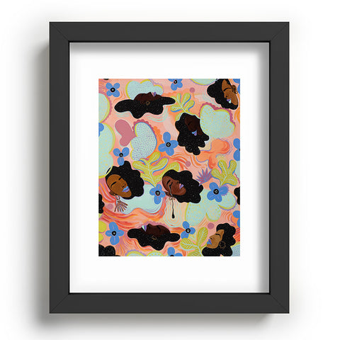 Leeya Makes Noise Pools of Us Coral Botancials Recessed Framing Rectangle