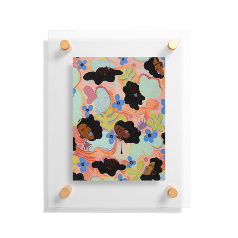 Leeya Makes Noise Pools of Us Coral Botancials Floating Acrylic Print