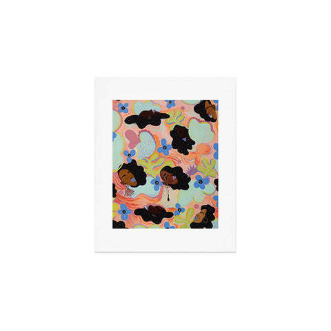 Leeya Makes Noise Pools of Us Coral Botancials Art Print