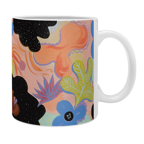 Leeya Makes Noise Pools of Us Coral Botancials Coffee Mug