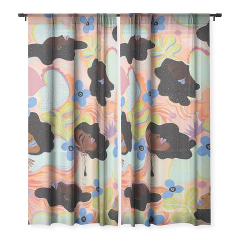 Leeya Makes Noise Pools of Us Coral Botancials Sheer Non Repeat