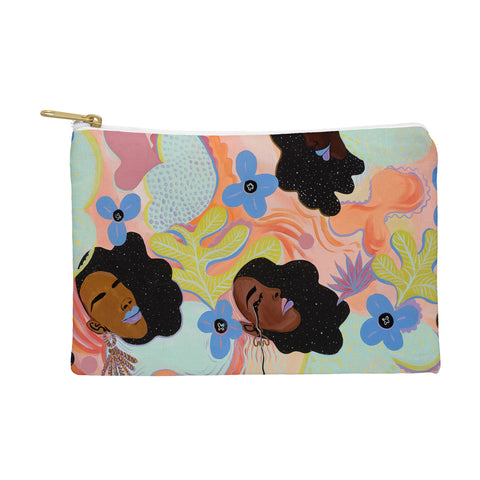 Leeya Makes Noise Pools of Us Coral Botancials Pouch