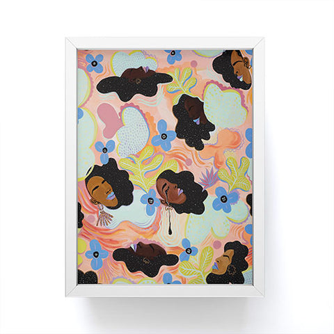 Leeya Makes Noise Pools of Us Coral Botancials Framed Mini Art Print