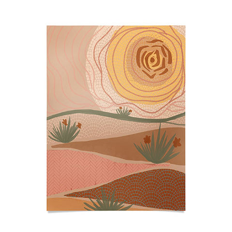 Leeya Makes Noise Rosy Sun and Hills Poster