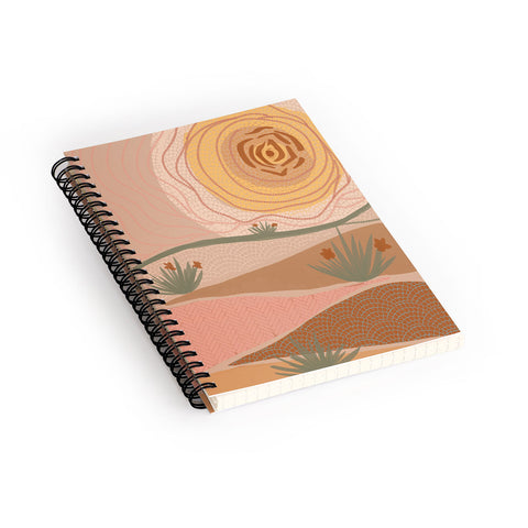 Leeya Makes Noise Rosy Sun and Hills Spiral Notebook