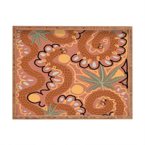 Leeya Makes Noise Snakes and Dope Flowers Rectangular Tray