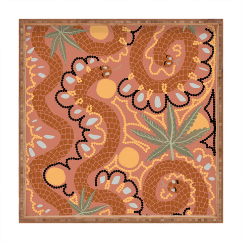 Leeya Makes Noise Snakes and Dope Flowers Square Tray