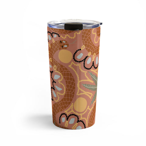 Leeya Makes Noise Snakes and Dope Flowers Travel Mug