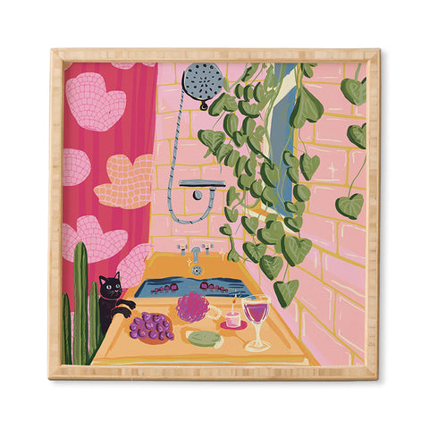 Leeya Makes Noise Soak Relax Framed Wall Art