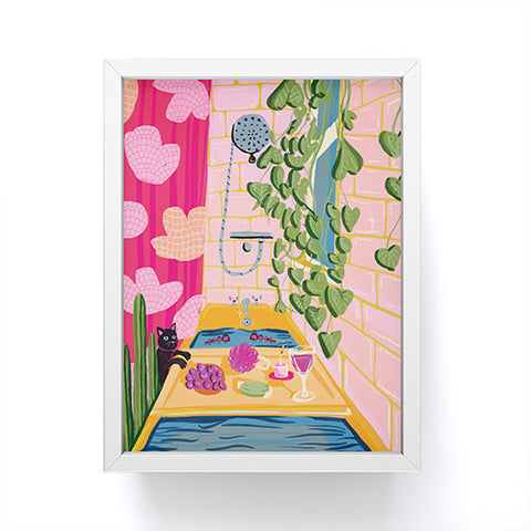 Leeya Makes Noise Soak Relax Framed Mini Art Print