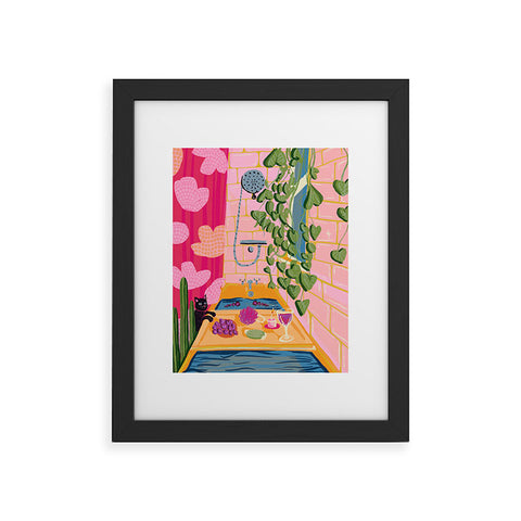 Leeya Makes Noise Soak Relax Framed Art Print
