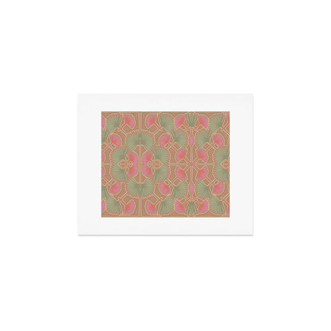 Leeya Makes Noise Sun Palms Dusk Tan Art Print