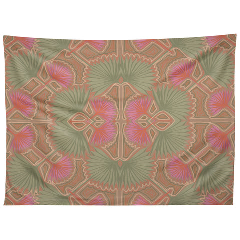 Leeya Makes Noise Sun Palms Dusk Tan Tapestry