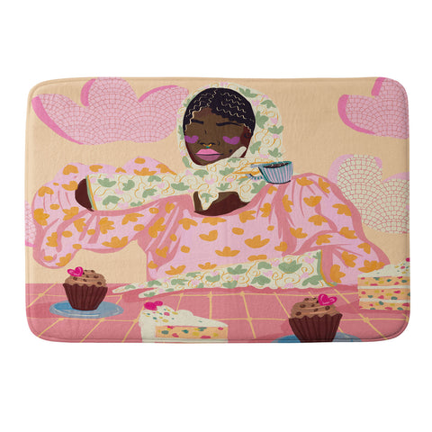 Leeya Makes Noise Sweet and Elegant Memory Foam Bath Mat