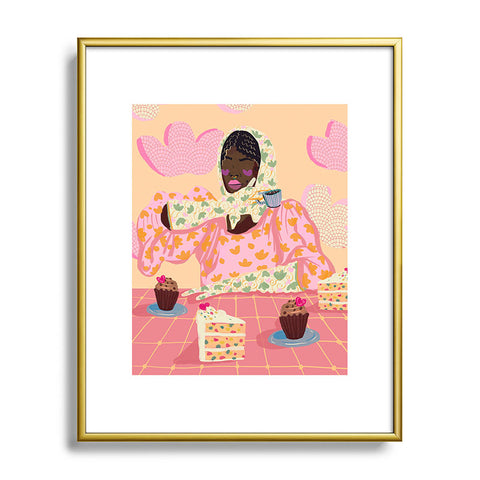 Leeya Makes Noise Sweet and Elegant Metal Framed Art Print