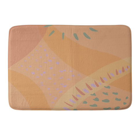 Leeya Makes Noise Tuscan Sunrise Memory Foam Bath Mat