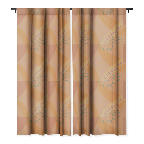 Leeya Makes Noise Tuscan Sunrise Blackout Window Curtain