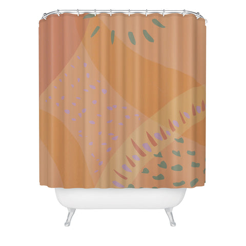 Leeya Makes Noise Tuscan Sunrise Shower Curtain