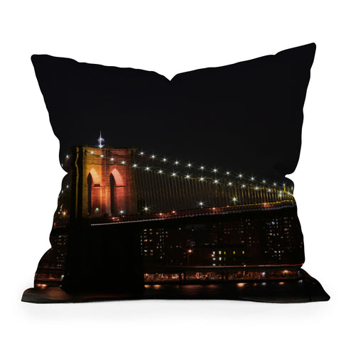 Leonidas Oxby Brooklyn Bridge 2 Outdoor Throw Pillow