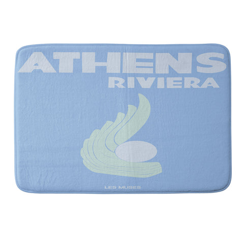 les muses athens riviera Memory Foam Bath Mat