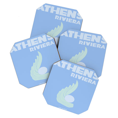 les muses athens riviera Coaster Set