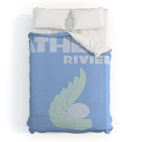 les muses athens riviera Duvet Cover