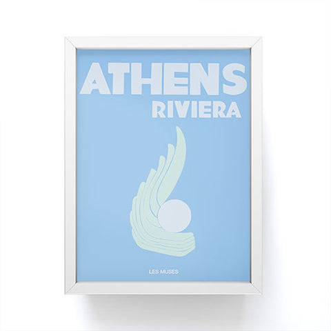 les muses athens riviera Framed Mini Art Print