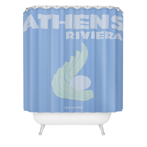 les muses athens riviera Shower Curtain