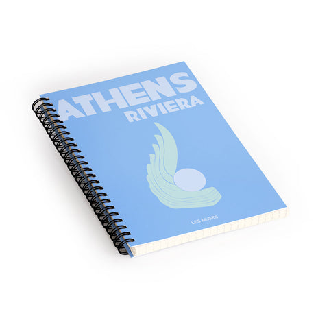 les muses athens riviera Spiral Notebook