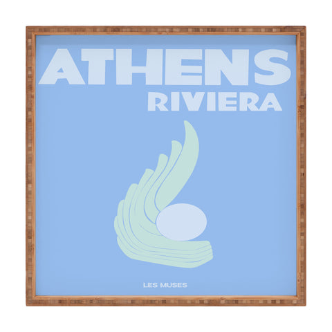 les muses athens riviera Square Tray