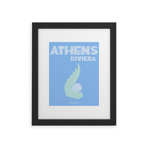 les muses athens riviera Framed Art Print