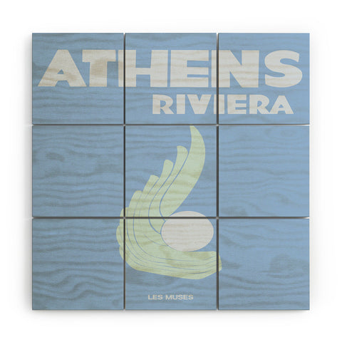 les muses athens riviera Wood Wall Mural