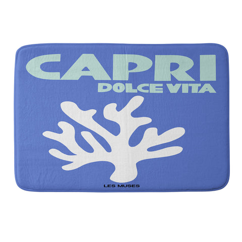 les muses capri dolce vita Memory Foam Bath Mat