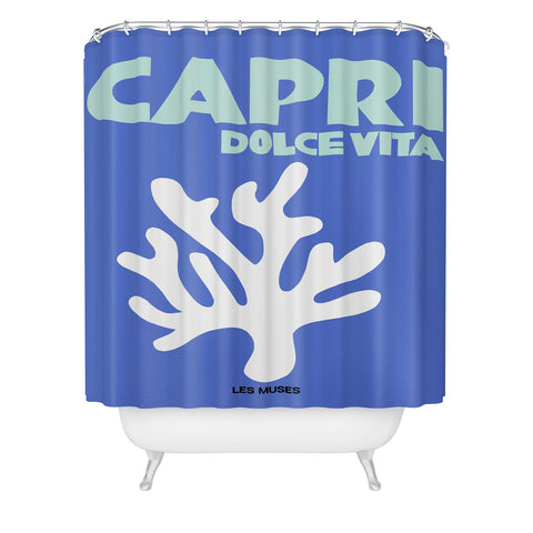 les muses capri dolce vita Shower Curtain