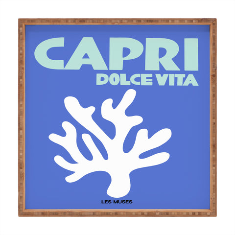 les muses capri dolce vita Square Tray