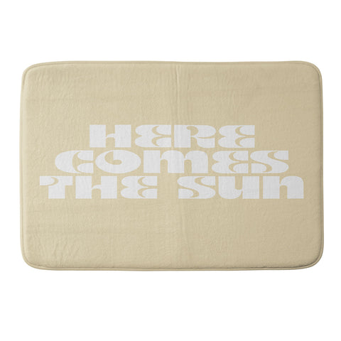 les muses here comes the sun I Memory Foam Bath Mat
