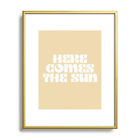 les muses here comes the sun I Metal Framed Art Print