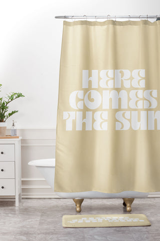 les muses here comes the sun I Shower Curtain And Mat