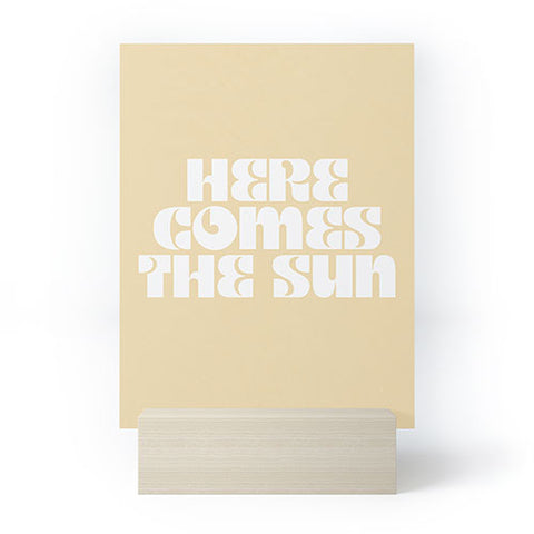 les muses here comes the sun I Mini Art Print